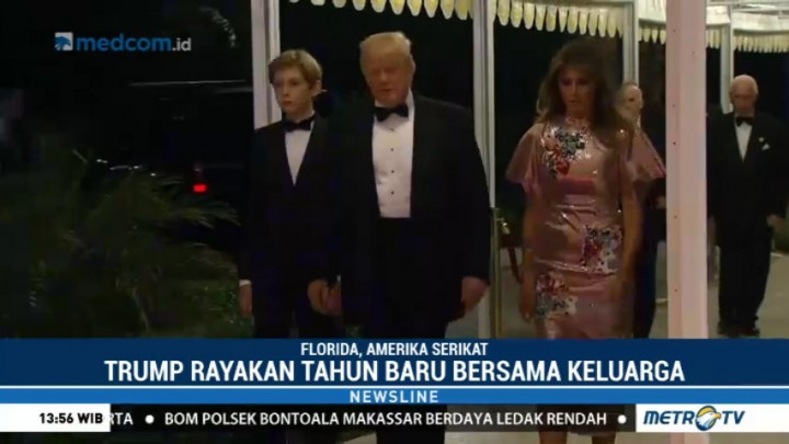 Trump Rayakan Tahun Baru di Florida