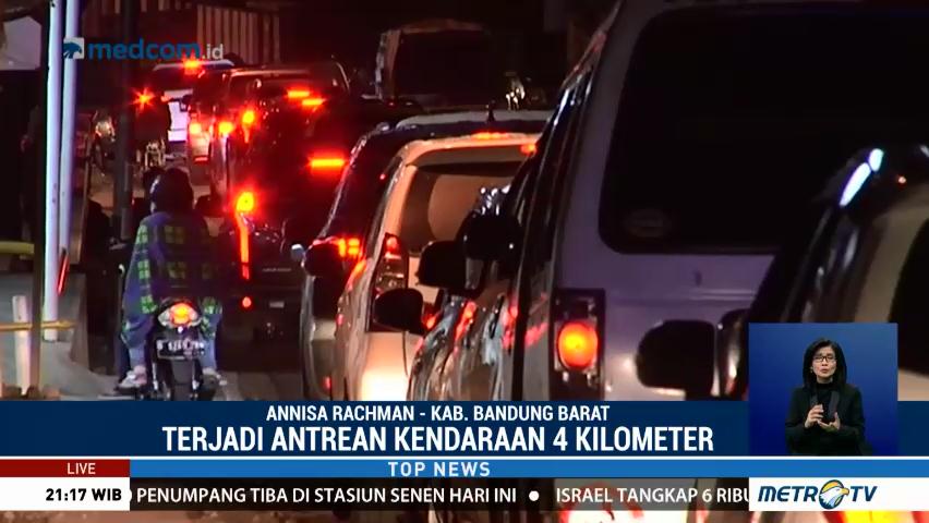 Arus Balik dari Sejumlah Objek Wisata di Bandung Selatan Padat