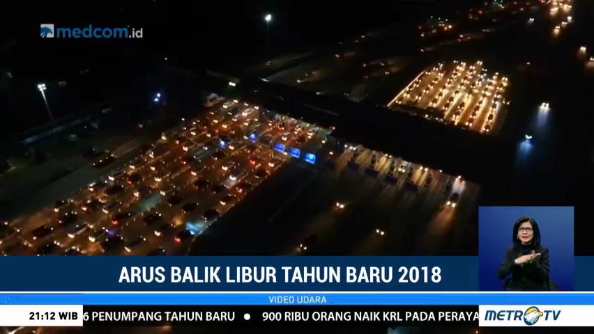 Arus Balik di Gerbang Tol Cikarang Utama Ramai Lancar
