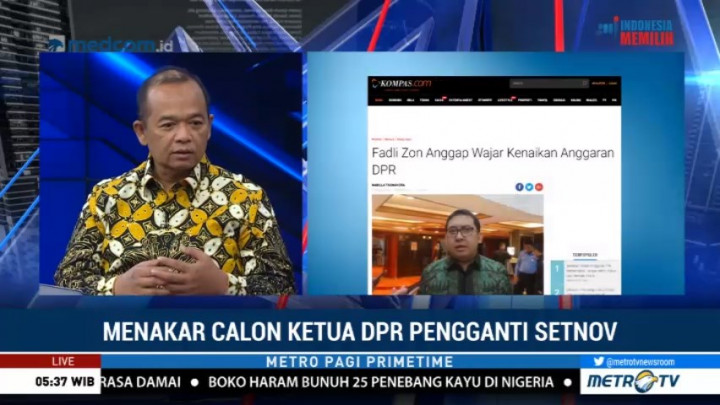Menakar Calon Ketua DPR Pengganti Setnov