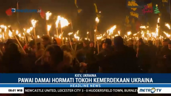 Warga Ukraina Rayakan Ulang Tahun Stepan Bandera ke-109