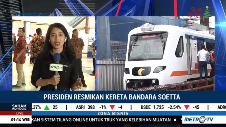 Jokowi Langsung Uji Coba Kereta Bandara Soetta Usai Diresmikan