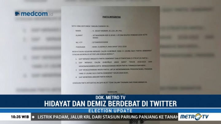 Hidayat Nur Wahid Bongkar Kontrak Politik Demokrat dengan Demiz