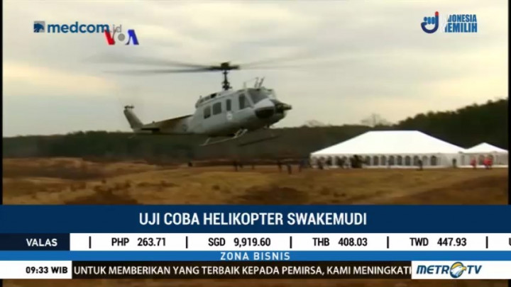 Marinir AS Uji Coba Helikopter Swakemudi