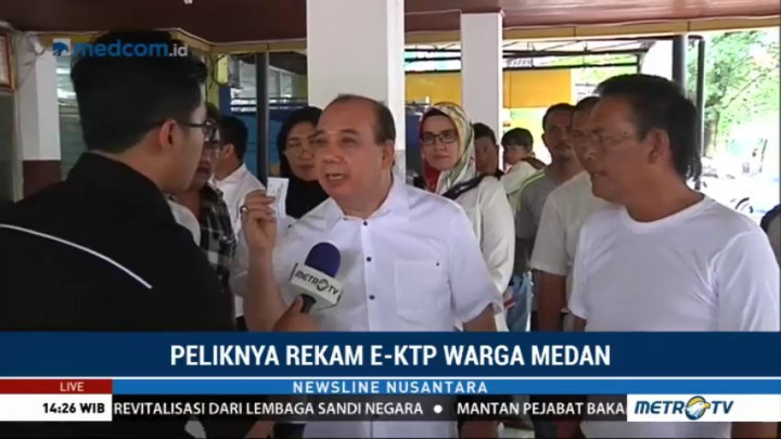 Peliknya Perekaman KTP-el Warga Medan