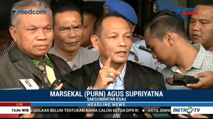 Mantan KSAU Agus Supriyatna Jalani Pemeriksaan KPK