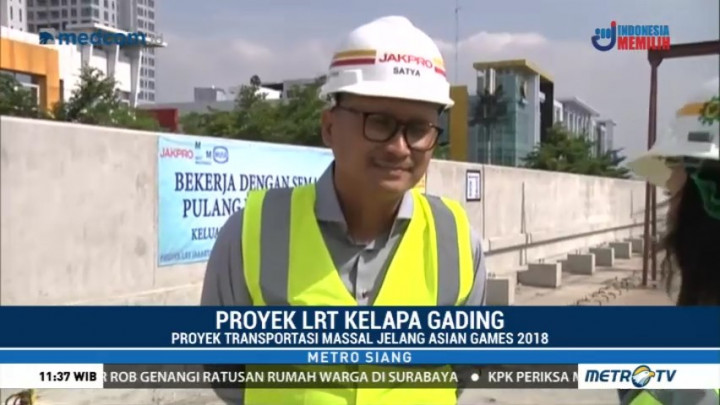 Proyek LRT Jakarta Telah Rampung 53,7%