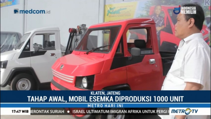 Mobil Esemka akan Dirilis Pertengahan 2018
