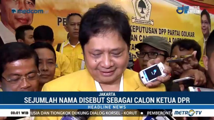Soal Calon Ketua DPR, Airlangga: Namanya Pernah Disebut di Koran