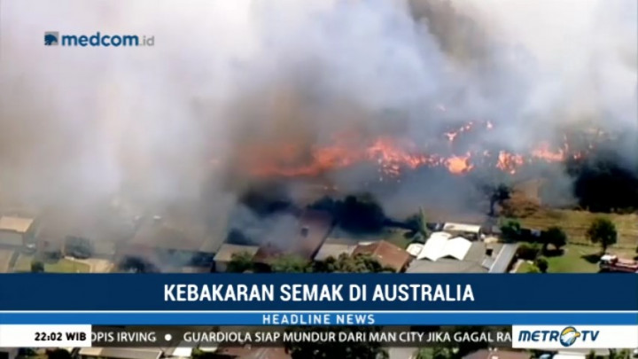 Kebakaran Semak Hancurkan Sejumlah Bangunan di Melbourne