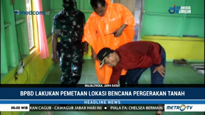 BPBD Majalengka Lakukan Pemetaan Lokasi Pergerakan Tanah
