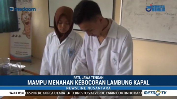 Siswa SMA Temukan Material Pelapis Lambung Kapal Kayu dari Silika Abu Sekam Padi