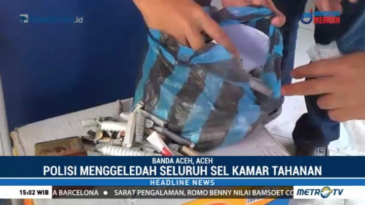 Polisi Temukan Ratusan Paket Ganja di Lapas Banda Aceh
