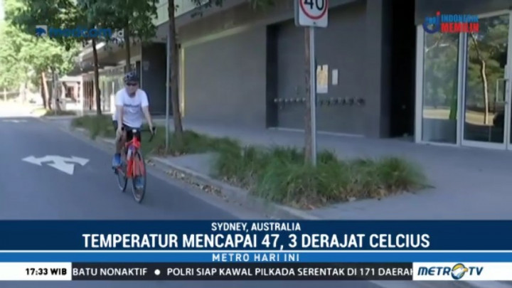 Suhu di Australia Mencapai 47,3 Derajat