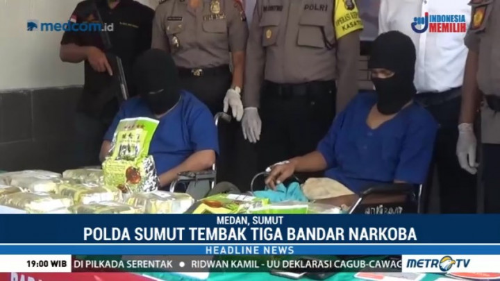 Tiga Bandar Narkoba di Medan Ditembak Mati