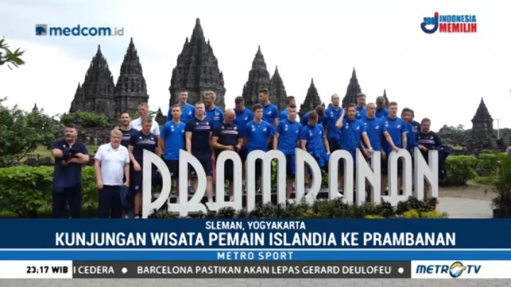 Timnas Islandia Wisata ke Candi Prambanan
