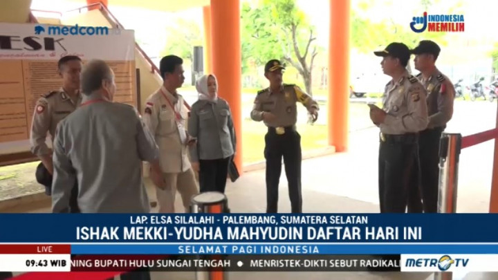 Dua Pasangan Cagub Sumsel Mendaftar ke KPU Hari Ini