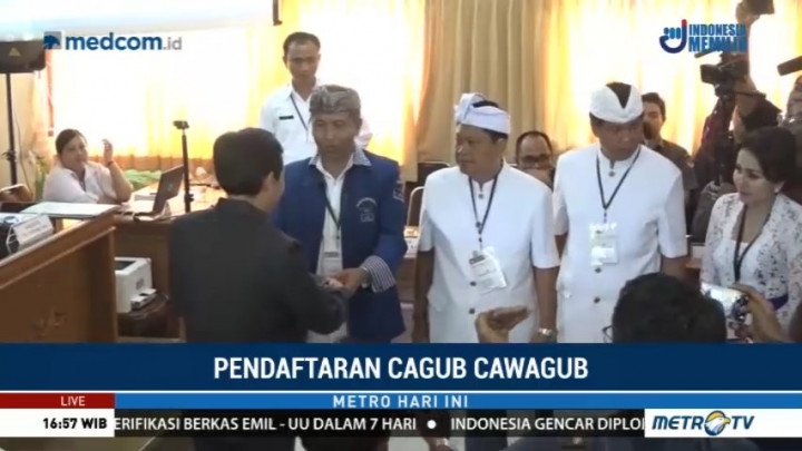 Rai Mantra-Sudikerta Mendaftar ke KPU Bali