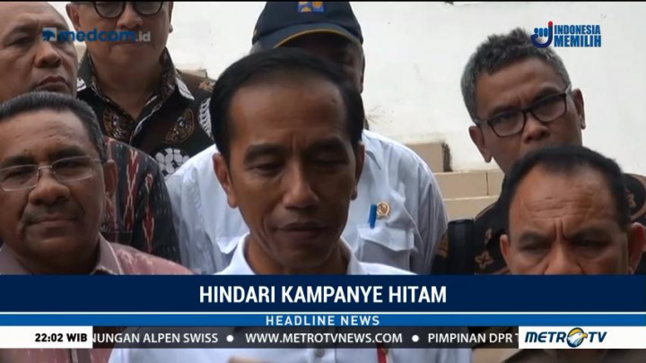 Jokowi Minta Para Kandidat Hindari Kampanye Hitam