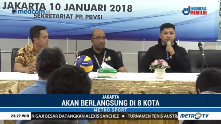 Proliga 2018 Digelar di Delapan Kota Besar di Indonesia