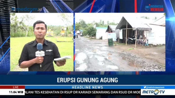 Sejumlah Daerah di Sekitar Gunung Agung Alami Hujan Abu