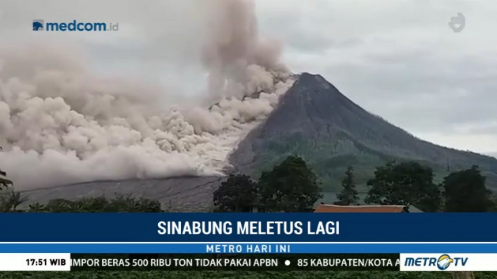 Gunung Sinabung Kembali Meletus