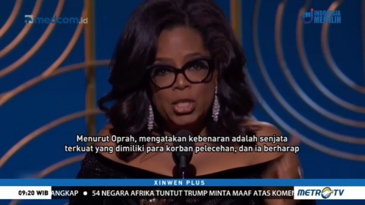Pidato Inspiratif Oprah Winfrey dan Dukungan Maju Pilpres AS