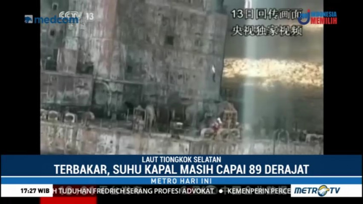 Dua Jasad Ditemukan di Kapal Tanker Minyak yang Masih Terbakar