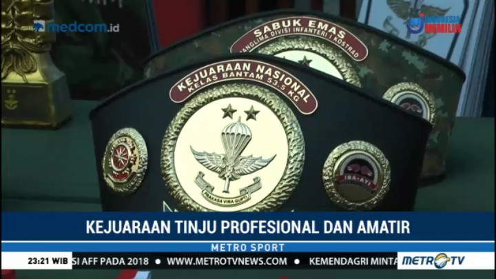 Kostrad Gelar Kejuaraan Tinju Profesional dan Amatir Sabuk Emas