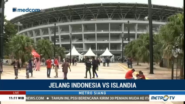 Jelang Laga Indonesia vs Islandia, SUGBK Mulai Disterilkan