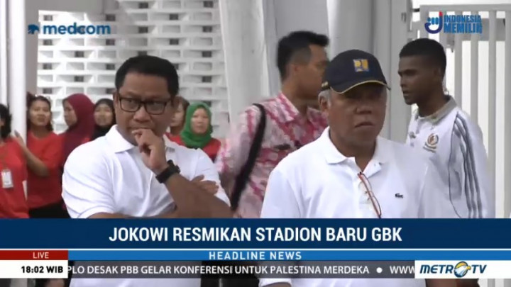 Sejumlah Menteri Hadiri Peresmian Stadion Utama GBK