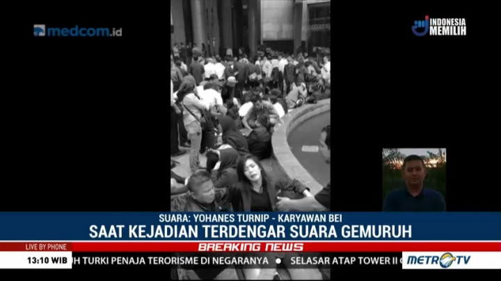 Suara Gemuruh dan Getaran Dirasakan Karyawan saat Balkon BEI Ambruk