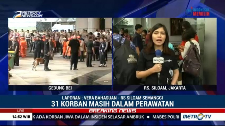 31 Korban Balkon BEI Masih Ditangani RS Siloam