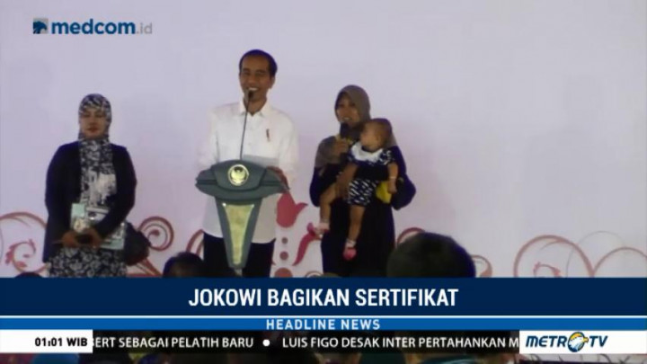 Kunjungi Tegal, Jokowi Bagikan 4.999 Sertifikat Tanah untuk Warga
