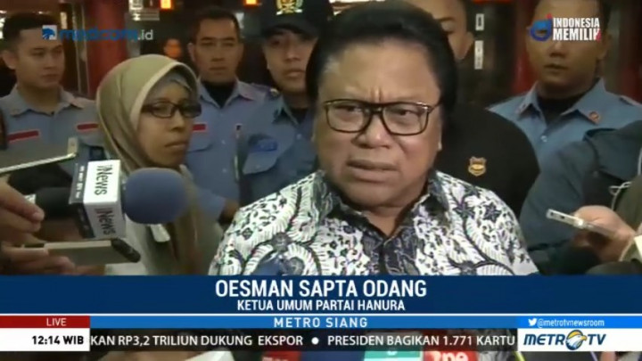 Oso: Ada Pihak yang Ingin Mengecilkan Hanura
