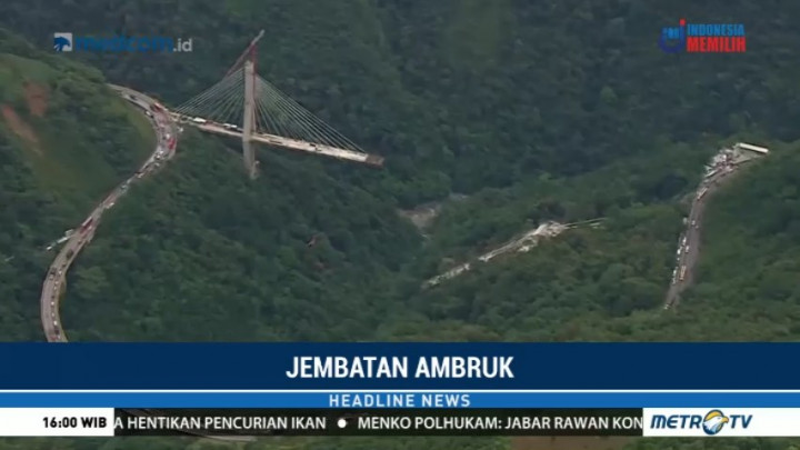 Jembatan Ambruk di Kolombia, 10 Tewas