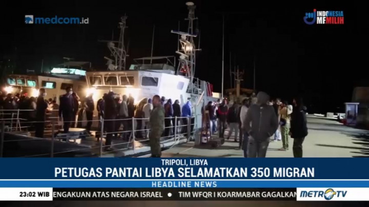 Penjaga Pantai Libya Selamatkan 350 Migran Asal Afrika dan Timteng
