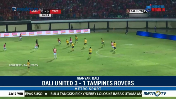 Bali United Taklukan Tampines Rovers 3-1