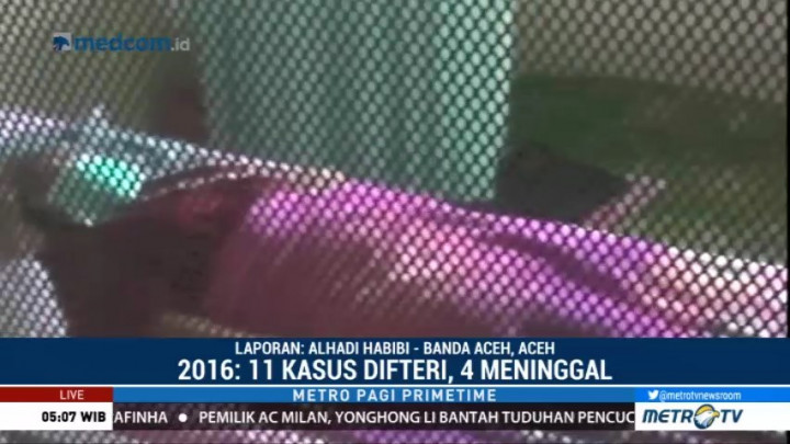 Satu Lagi Pasien Terduga Difteri Ditemukan di Aceh