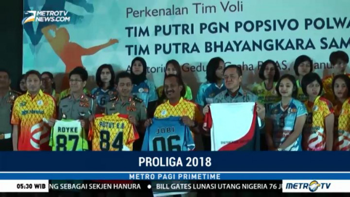 Tim Voli PGN Popsivo Polwan Targetkan Juara 1 di Proliga 2018