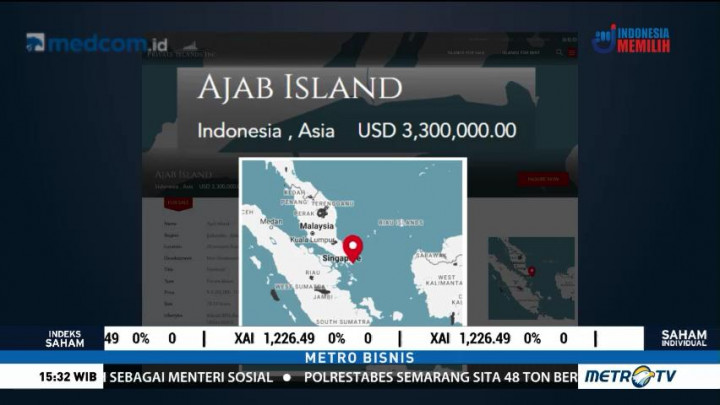 Situs Online Kanada Jual Dua Pulau Milik Indonesia