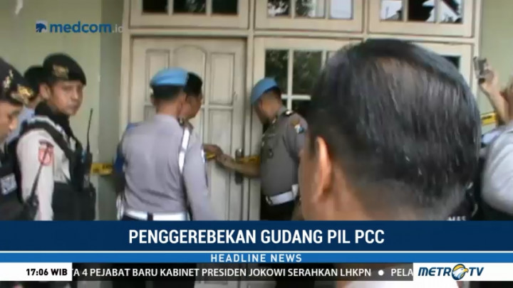 Gerebek Rumah Kontrakan, Polresta Sidoarjo Sita 5,3 Juta Pil PCC
