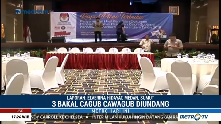 KPU Sumut Gelar Rapat Pleno Terbuka