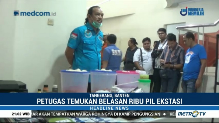 BNN Gerebek Rumah Tempat Produksi Ekstasi di Tangerang