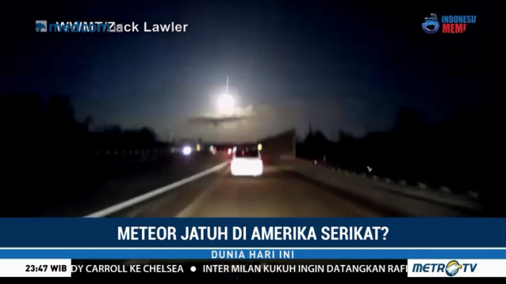 Meteor Diduga Jatuh di Amerika Serikat