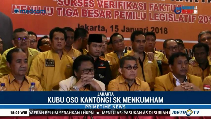 Hanura Kubu OSO Kantongi SK Menkumham