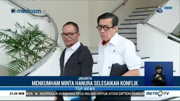Menkumham Minta Hanura Selesaikan Konflik Internal
