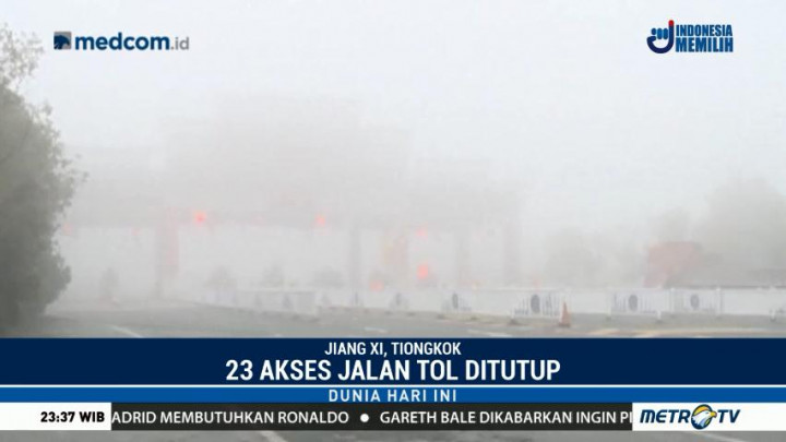 Kabut Pekat, 23 Jalan Tol di Tiongkok Ditutup