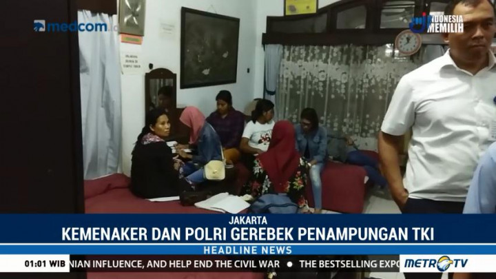 Kemenaker dan Polri Gerebek Penampungan TKI Ilegal