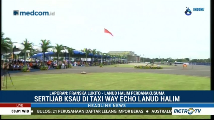 TNI AU Gelar Serah Terima Jabatan KSAU di Halim Perdanakusuma